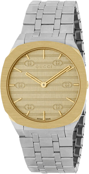 Gucci 25H Golden Watch 34mm