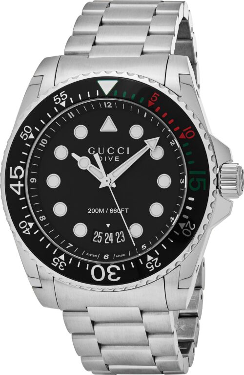 Gucci Dive XL Black Men's Watch 45mm